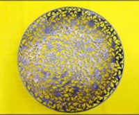 純銀製 宝相華 透かし彫華籠 九寸